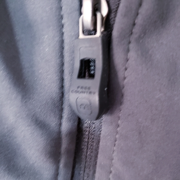 Free Country Mens Soft Shell Grey/Black Jacket Size Medium NWT - Picture 8 of 16